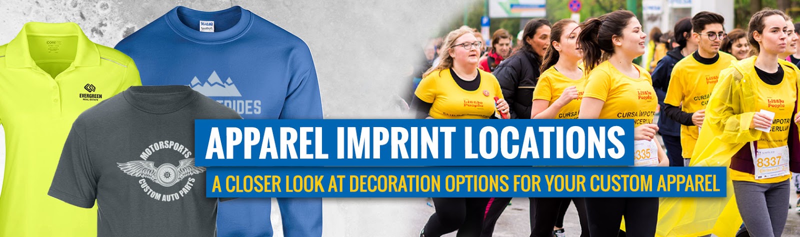 Apparel Imprint Locations