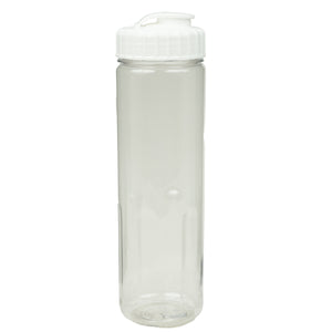 24 oz Prestige Bottle with Flip Top Lid - Clear With White Lid