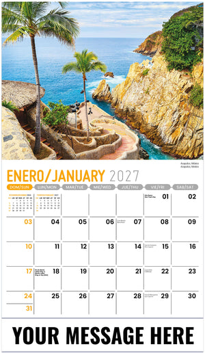 Beauty of Latin America (Bilingual) - 2027 Promotional Calendar
