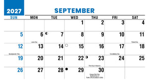 Scenes of America 2027 Promotional Desk Calendar