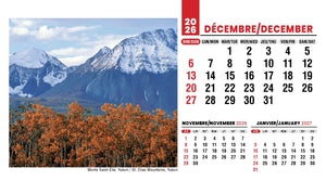 Scenes of Canada French English 2027 Promotional Desk Calendar