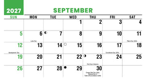 Sun, Sand & Surf 2027 Promotional Desk Calendar