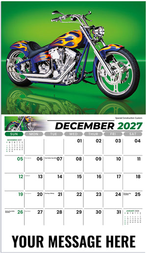 Motorcycle Mania - 2027 Promotional Calendar