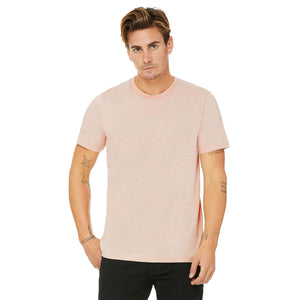 BELLA + CANVAS CVC Jersey Tee - Heather Prism Peach