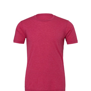 BELLA + CANVAS CVC Jersey Tee - Heather Raspberry
