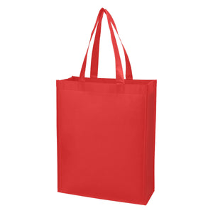 Matte Laminated Non-Woven Shopper Tote Bag - Matte Red
