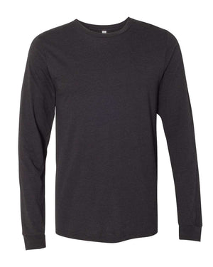 BELLA + CANVAS Unisex CVC Jersey Long-Sleeve T-Shirt - Black Heather