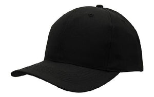 6 Panel Budget Cap - Custom Embroidered - Black