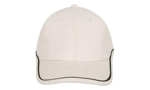 6 Panel BHC Cap with Piping On Crown-Peak - Custom Embroidered - Peak