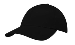 6 Panel 100% Recycled Eco Cap - Custom Embroidered - Black