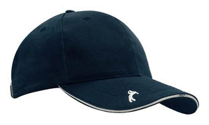 6 Panel Chino Twill Golf Cap - Custom Embroidered - Navy