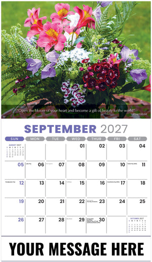 Flowers and Gardens - 2027 Promotional Calendar
