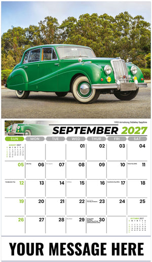 Classic Cars - 2027 Promotional Calendar