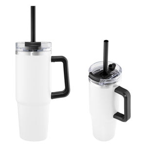 30 Oz. Intrepid Stainless Steel Tumbler - White