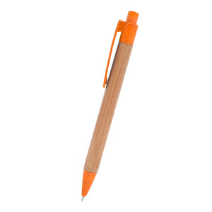 Bamboo Wheat Writer Pen - Orange