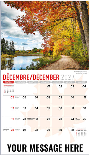 Scenes of Canada (Bilingual) - 2027 Promotional Calendar