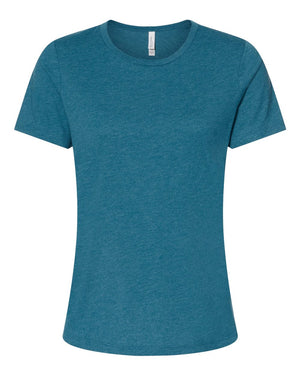 BELLA + CANVAS Ladies' Relaxed Heather CVC Short-Sleeve T-Shirt - Heather Deep Teal