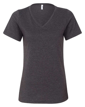BELLA + CANVAS Ladies' Relaxed Heather CVC Jersey V-Neck T-Shirt
