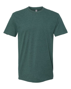 Next Level Men's Sueded Crew - Heather Forest Green