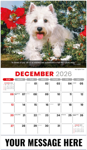 Dogs: Man's Best Friends - 2027 Promotional Calendar