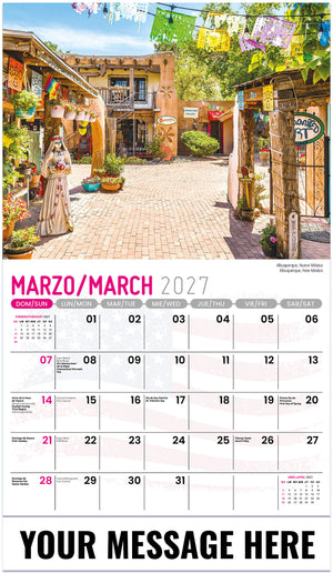 Scenes of America (Bilingual) - 2027 Promotional Calendar