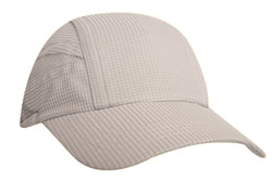 Super light weight performance running cap w/ elastic & toggle / solid - Custom Embroidered - Silver