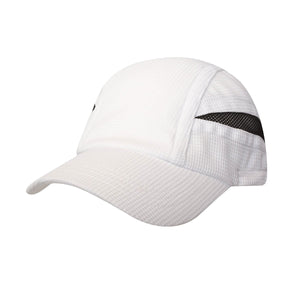 Super light weight performance running cap w/ elastic & toggle / solid - Custom Embroidered - Black