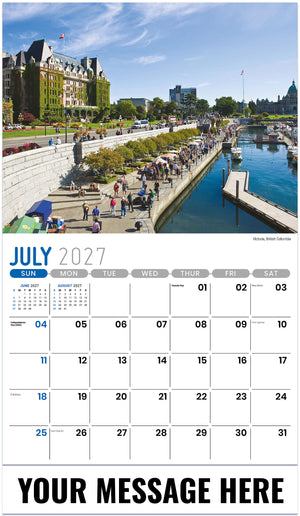 Scenes of Western Canada - 2027 Promotional Calendar