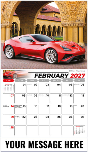 Exotic Cars - 2027 Promotional Calendar