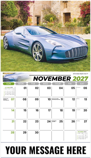 Exotic Cars - 2027 Promotional Calendar