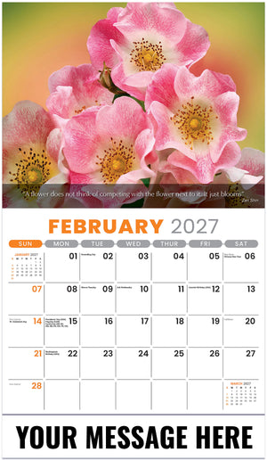 Flowers and Gardens - 2027 Promotional Calendar