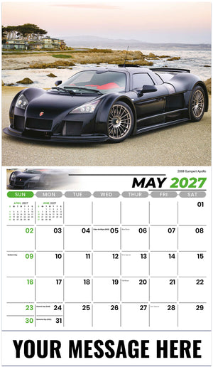 Exotic Cars - 2027 Promotional Calendar