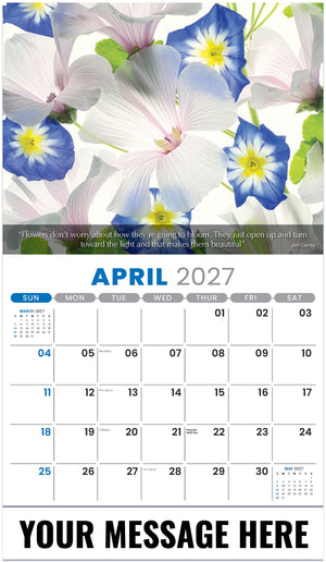 Flowers and Gardens - 2027 Promotional Calendar
