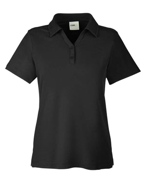 CORE365 Ladies' Fusion ChromaSoft™ Pique Polo - Black