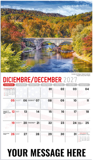 Scenes of America (Bilingual) - 2027 Promotional Calendar