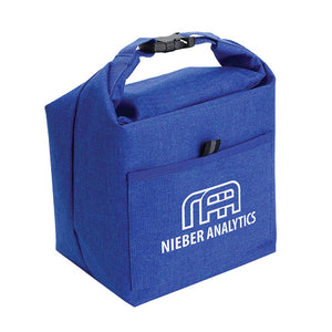 Heathered Insulated Lunch Tote - Blue