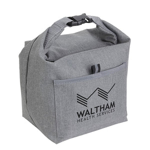 Heathered Insulated Lunch Tote - Gray
