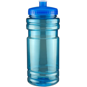 Surf Bottle with Push Pull Lid - Translucent Blue