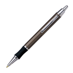 Galaxy Metal Click-Action Promotional Pen - Gun Metal With Silver
