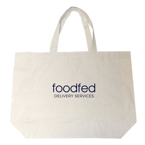 Natural Cotton Shopping Tote with Gusset - Natural