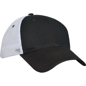 Trucker's Choice Mesh Cap - Black With White