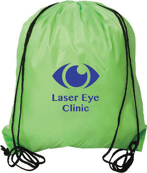 Regular 210 d Drawstring Cinch Bag - Lime Green