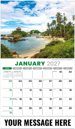 Sun, Sand & Surf - 2027 Promotional Calendar