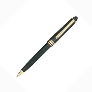 Aurora Plastic Push-Action Pen - Green With Gold