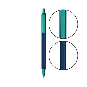 Metallic Dark Blue BIC® Clic Stic® Pen - Metallic Dark Blue With Teal