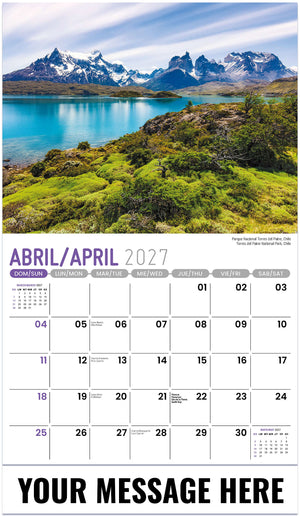 Beauty of Latin America (Bilingual) - 2027 Promotional Calendar