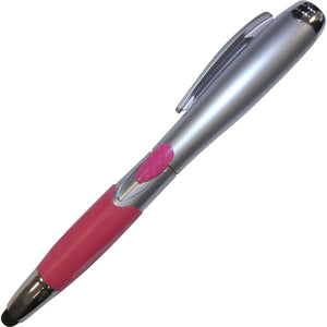 Eclipse Soft Stylus Pen with LED Light - Pink