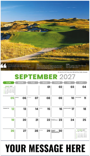 Golf Tips - 2027 Promotional Calendar