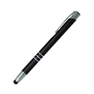Excalibur Metal Promotional Pen with Soft Stylus - Black