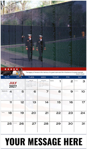Home of the Brave - 2027 Promotional Calendar